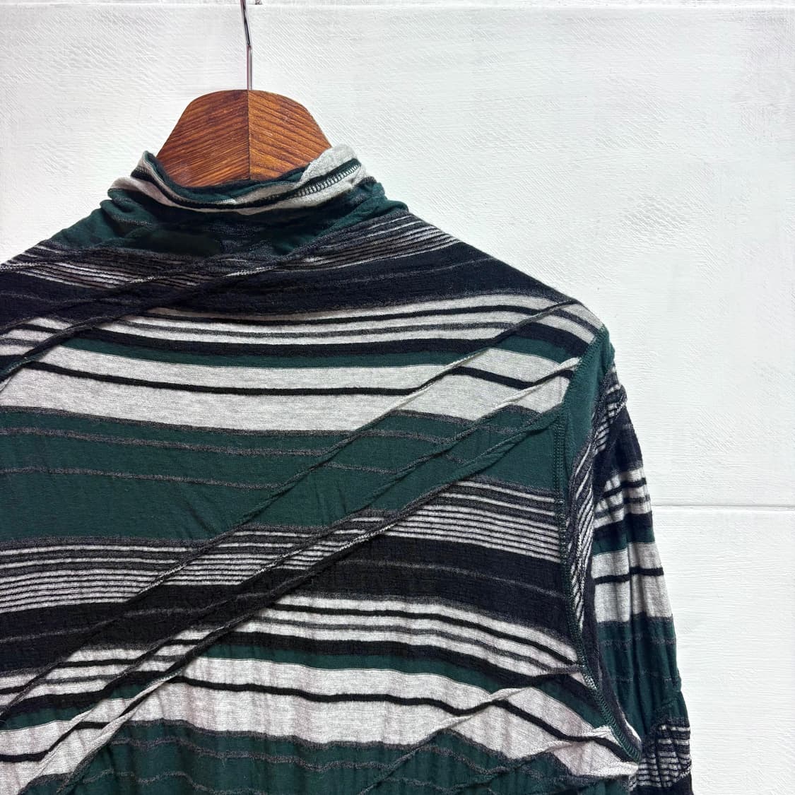 KEIKO KISHI by nosh 울 코튼 패치 롱슬리브 상품이미지2