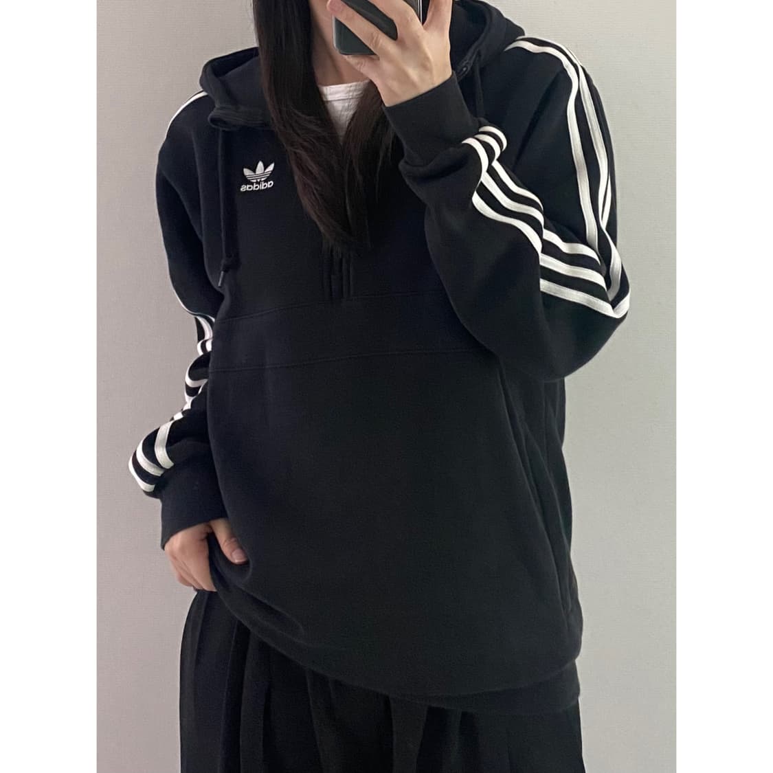 아디다스 반집업 후드티 상품이미지1