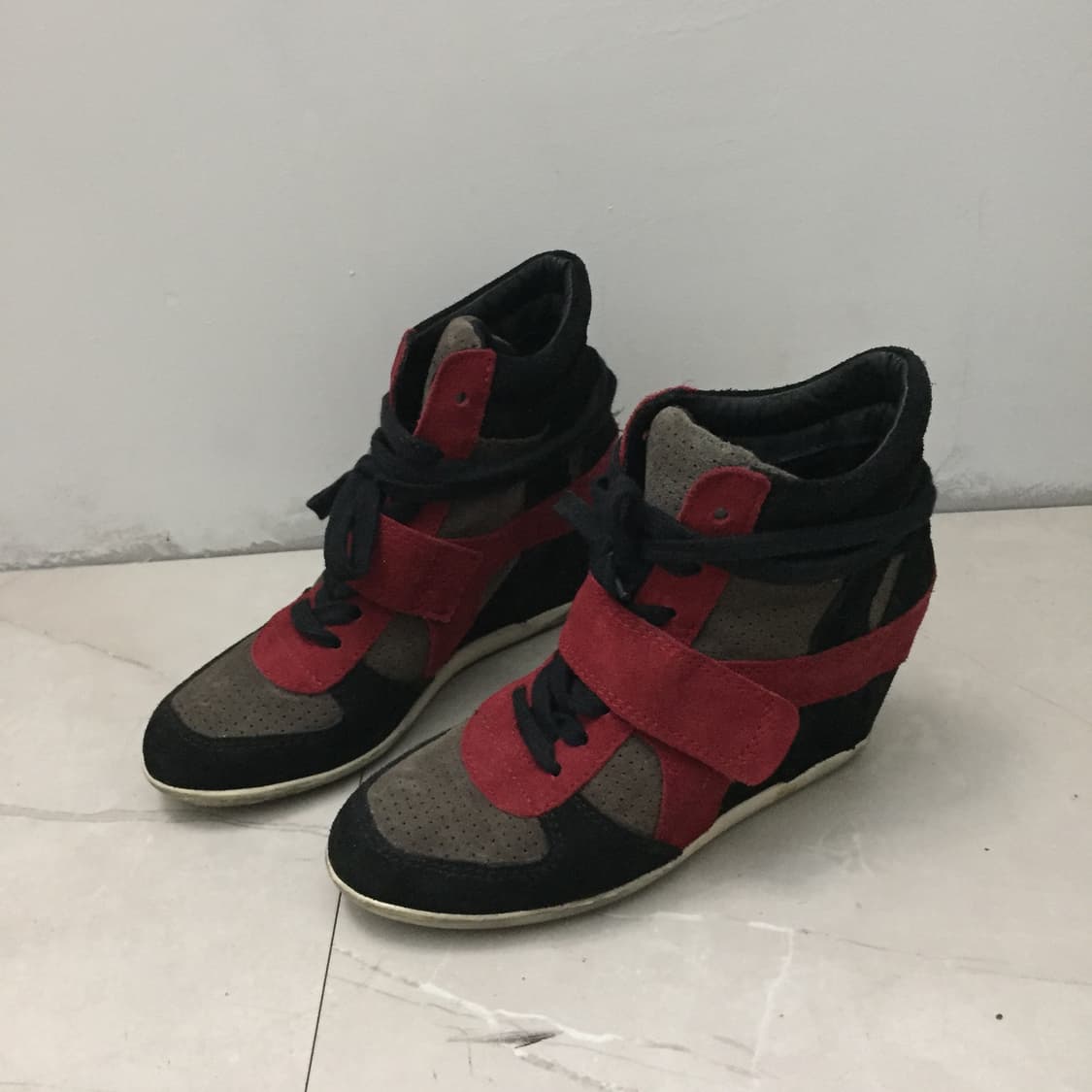 Ash 아쉬 스웨이드 하이탑 웨지 스니커즈 상품이미지2