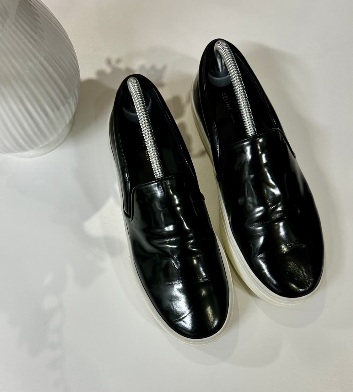 셀린느 블랙 레더 슈즈 스니커즈 플랫폼  상품이미지2