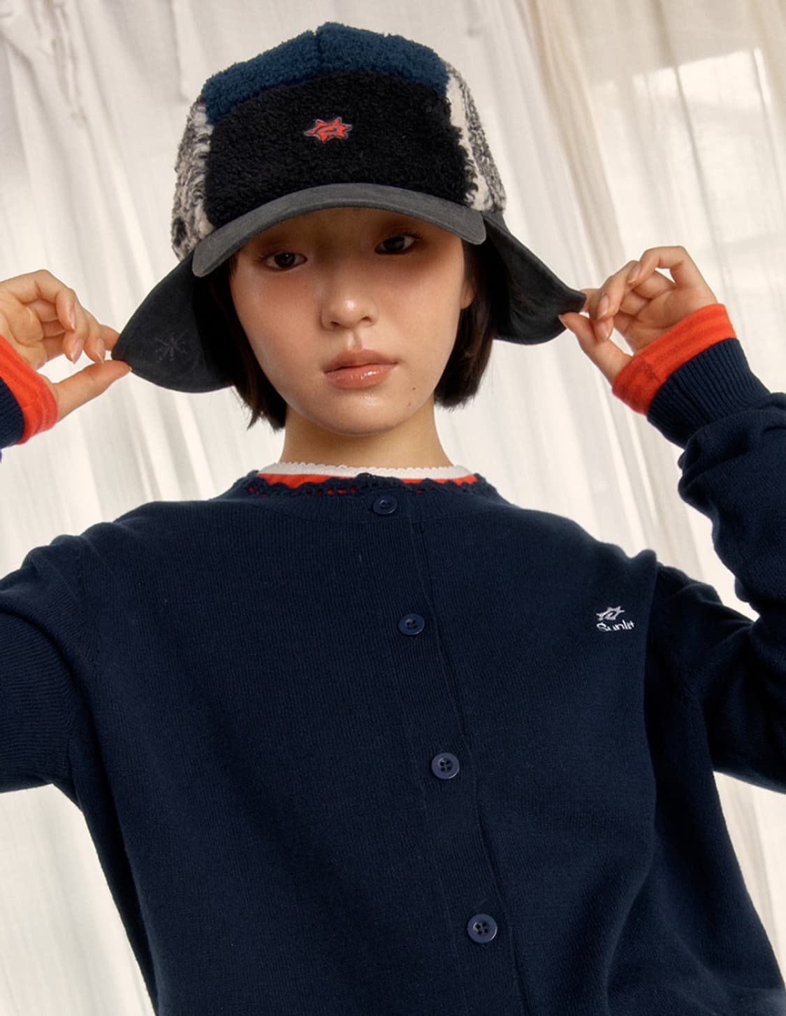 [새상품] 썬릿 플리스 트루퍼 햇 (Navy) 상품이미지9