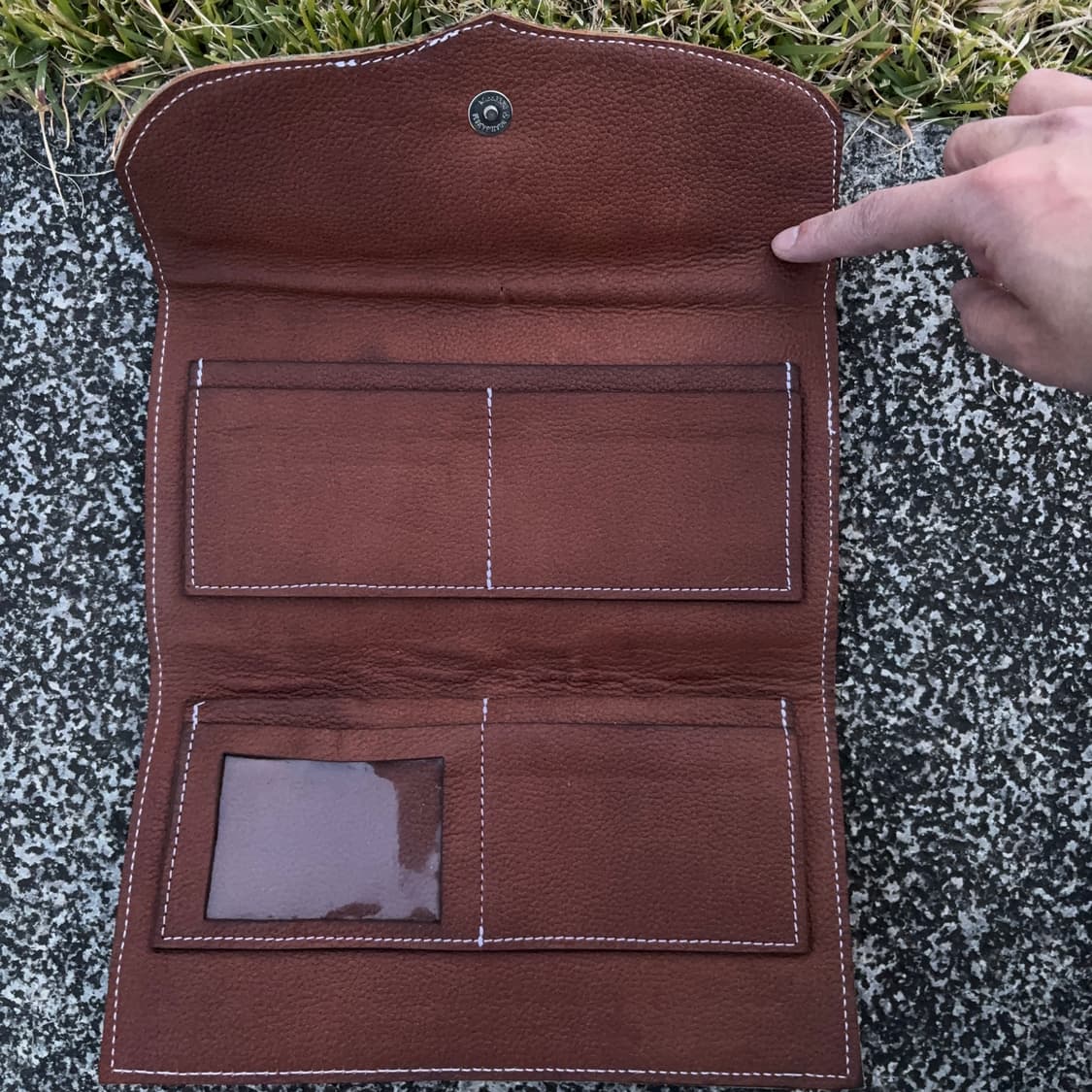 웨스턴 헤어카우 & 네이티브 울 패턴 지갑 상품이미지5