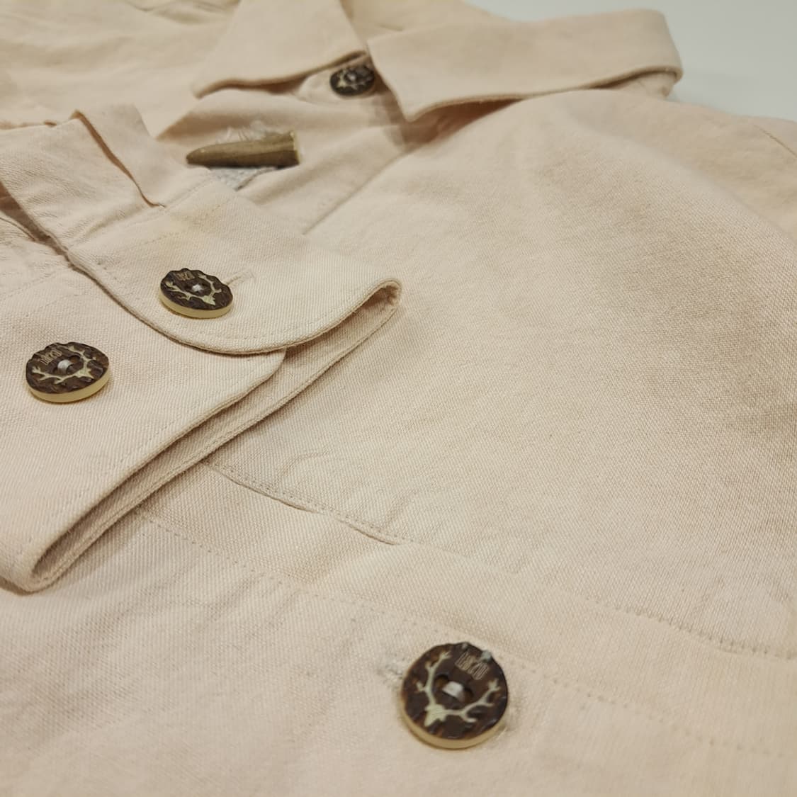 CL624 L 알펜랜드 90s 독일 트라흐텐 바바리안 알펜 셔츠 남방 상품이미지4