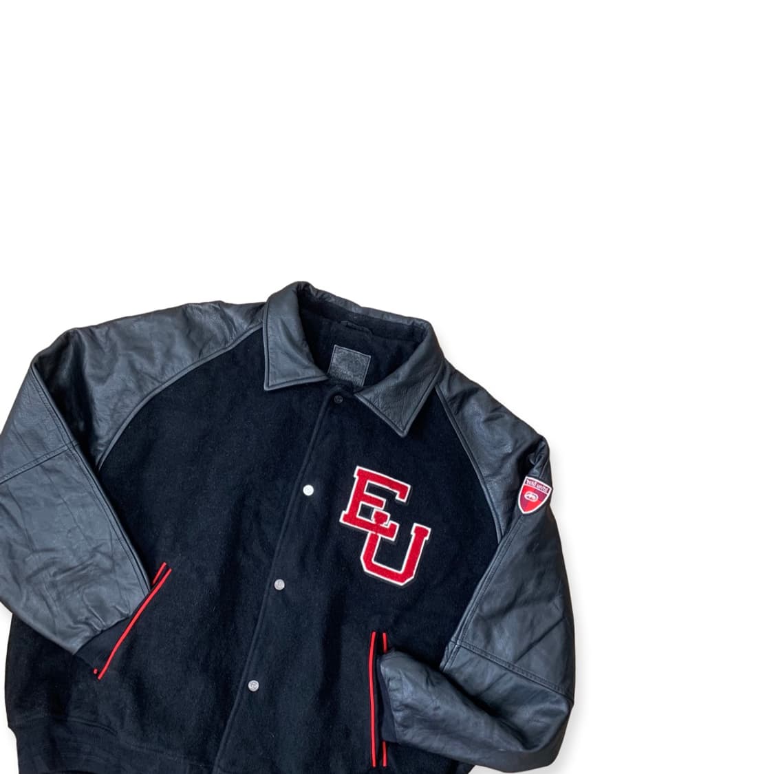 빈티지 울 레더 바시티 자켓 2XL 상품이미지1