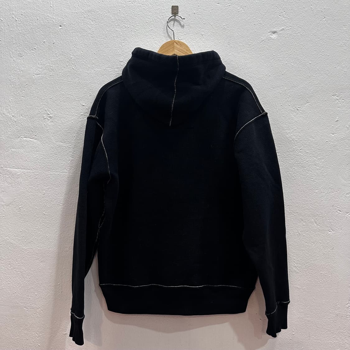 J.America 스티치 자수 와플 쉐르파 후드 집업L 상품이미지7