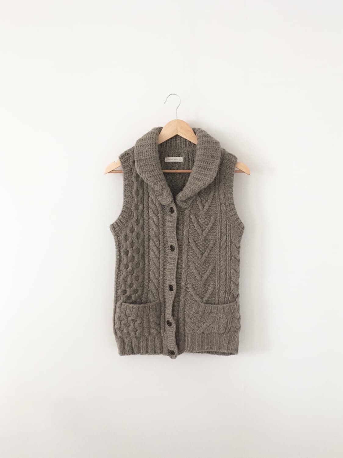 cable wool vest  상품이미지2