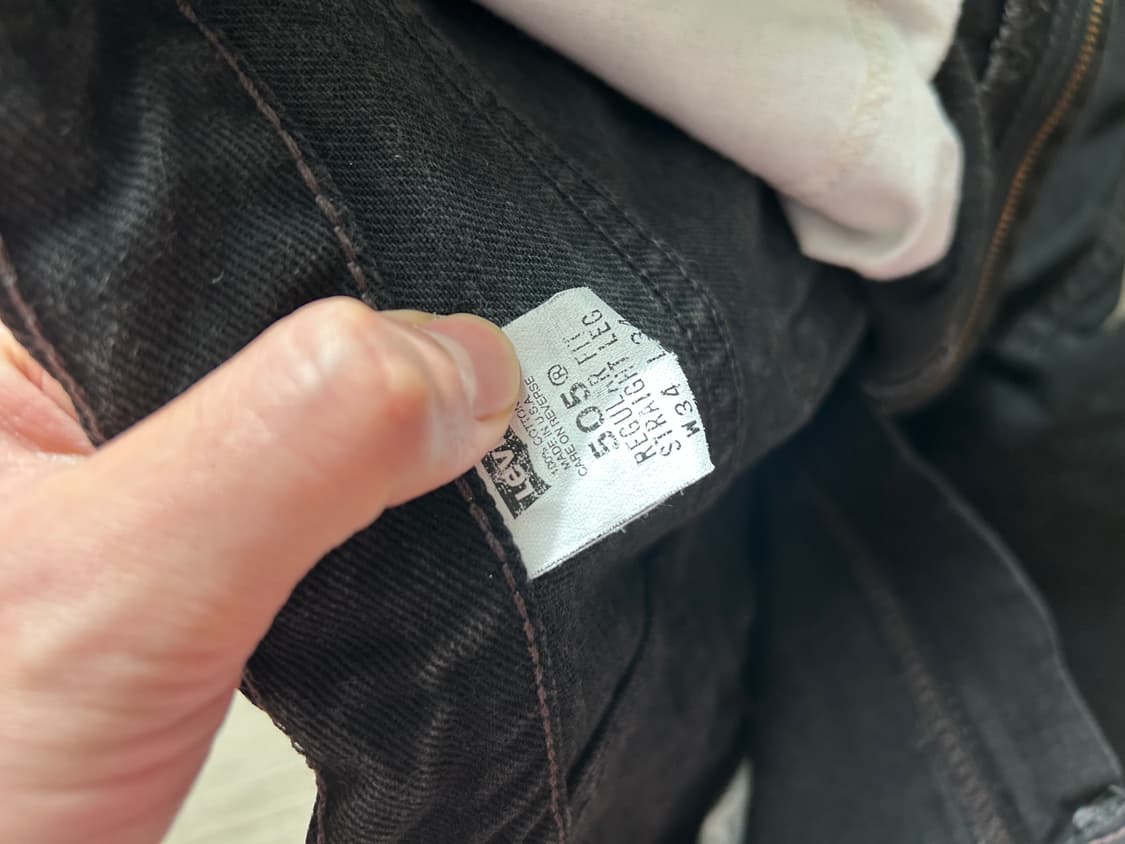 빈티지 리바이스 505 90s usa 블랙 상품이미지3