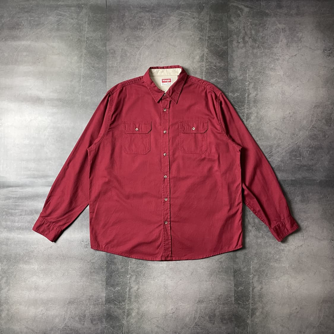 WRANGLER 랭글러 빈티지 레드 코튼셔츠 A00399 상품이미지1