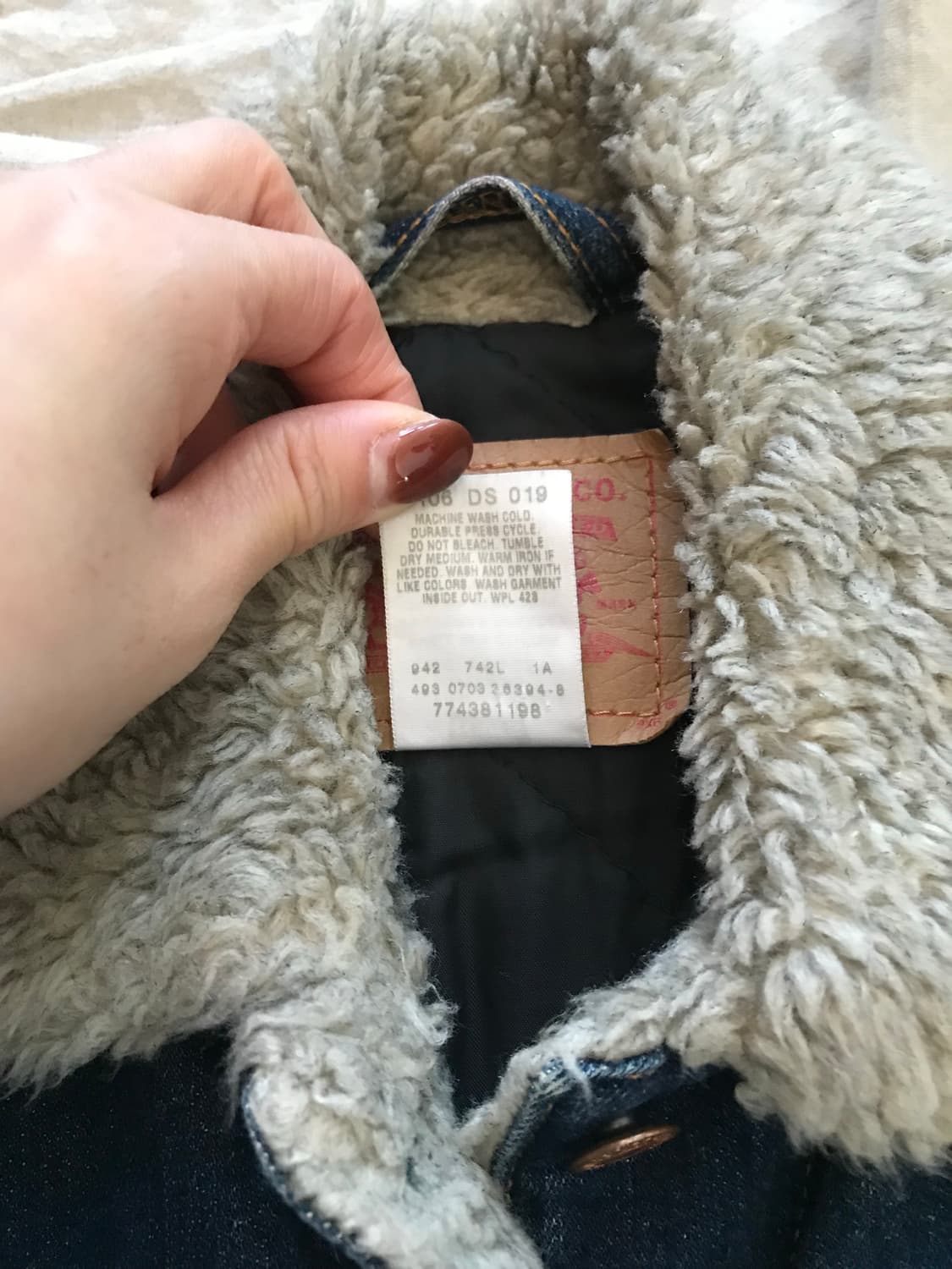 리바이스 진청 양털 쉐르파 자켓 상품이미지10