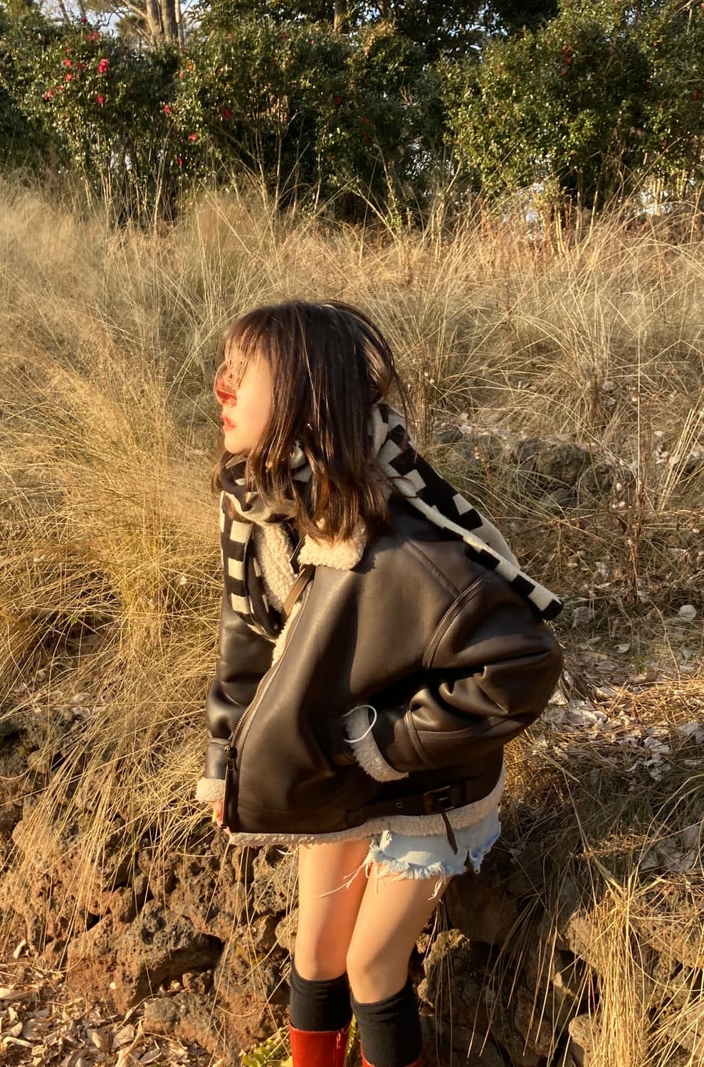 브라운 무스탕 상품이미지2