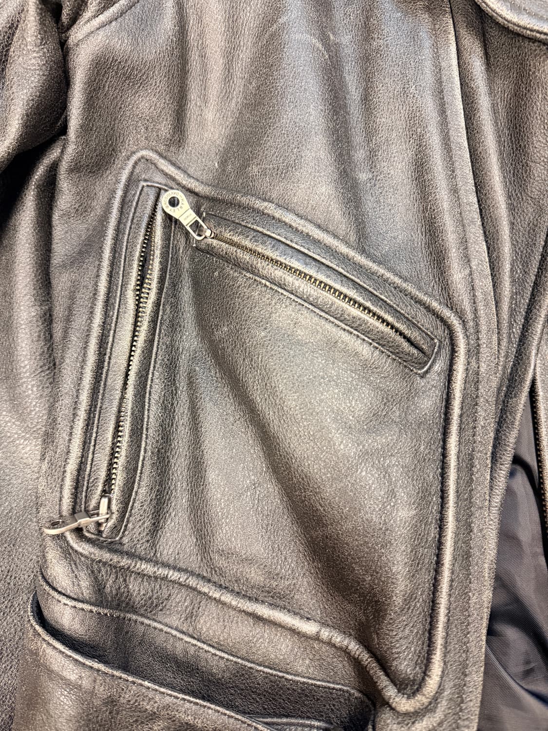 할리데이비슨 레더 빈티지워싱 라이더자켓 상품이미지5