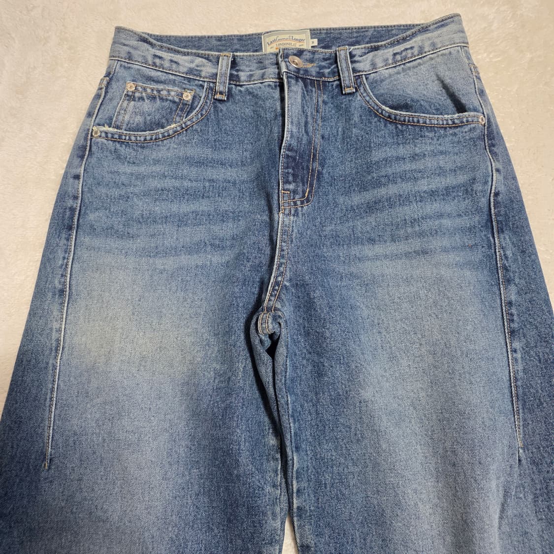 (M)여성 런던플랏 미드 데님 팬츠  상품이미지2