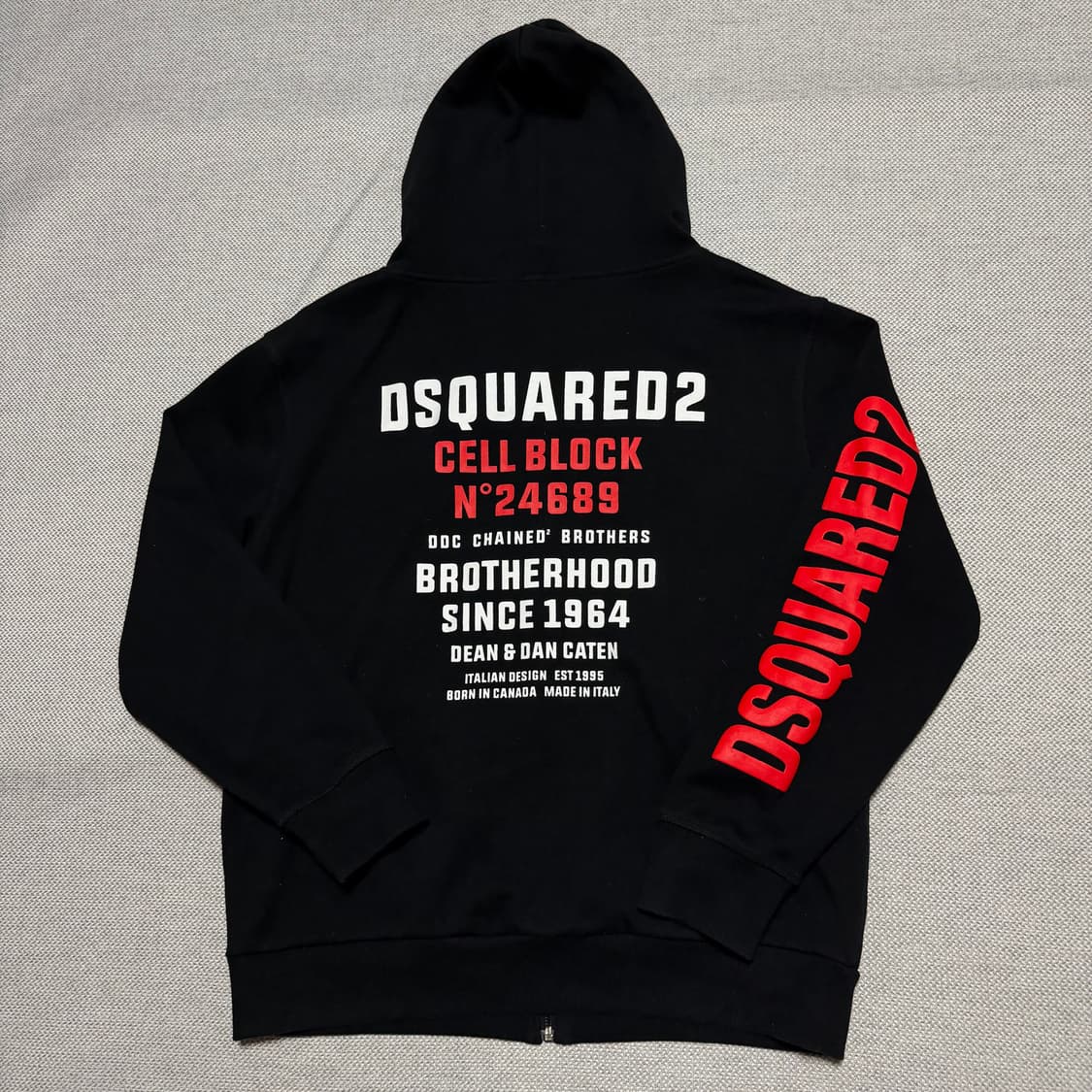 디스퀘어드2 홈 사이드 백프린팅 후드집업 상품이미지5