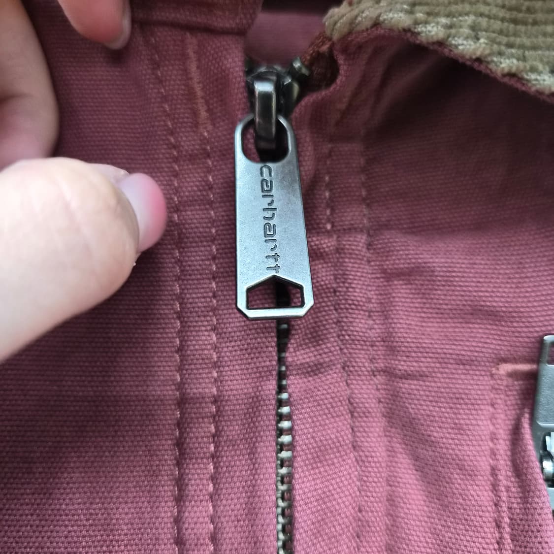 칼하트 버건디색 디트로이트 자켓 남녀공용 M 상품이미지6