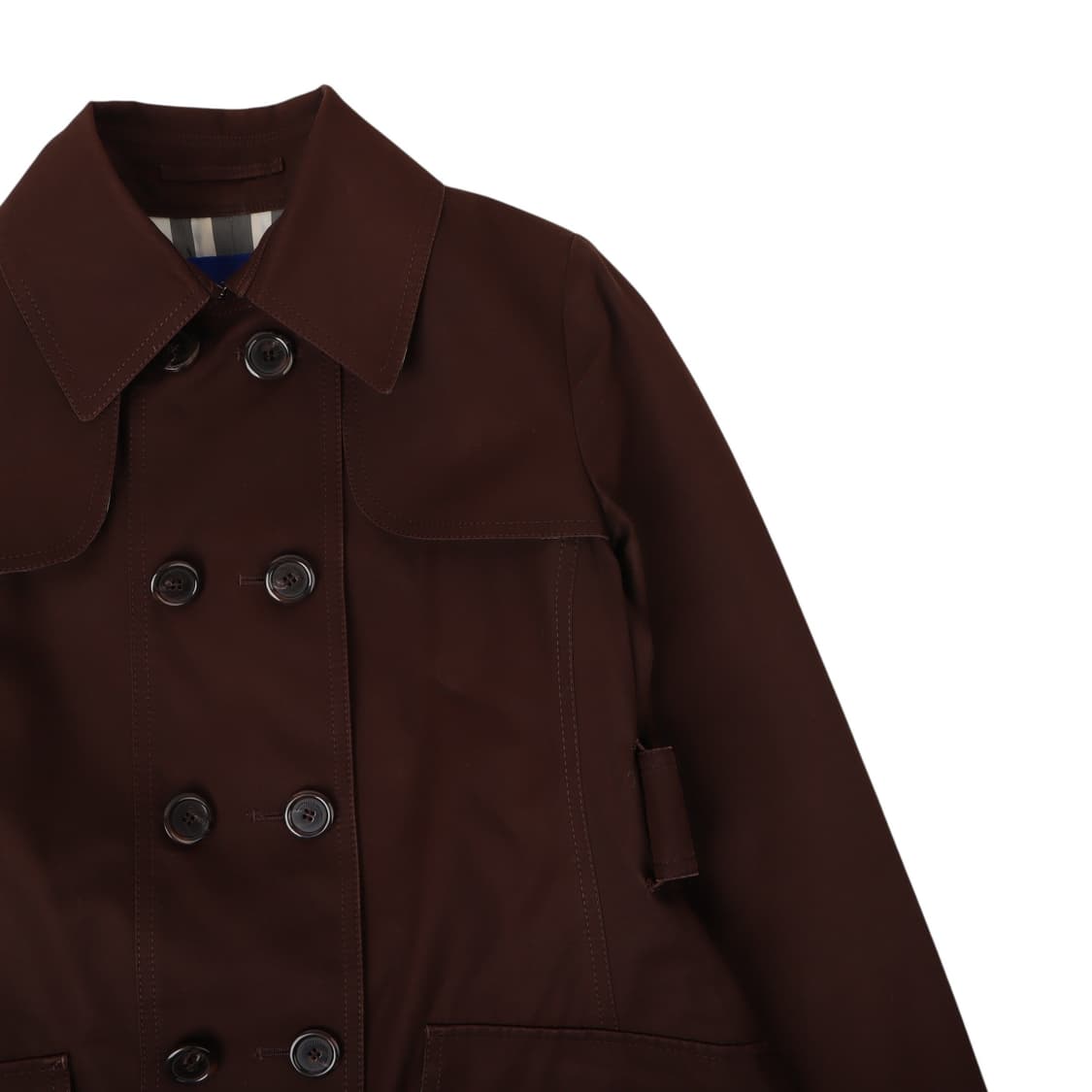 버버리 블루라벨 다크브라운 더블 트렌치코트 상품이미지3