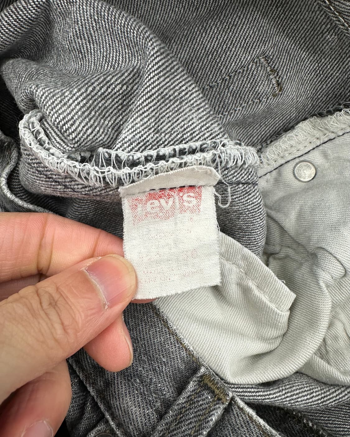 (허단37)80~90'S 리바이스 USA 501 워싱그레이-M1481 상품이미지4