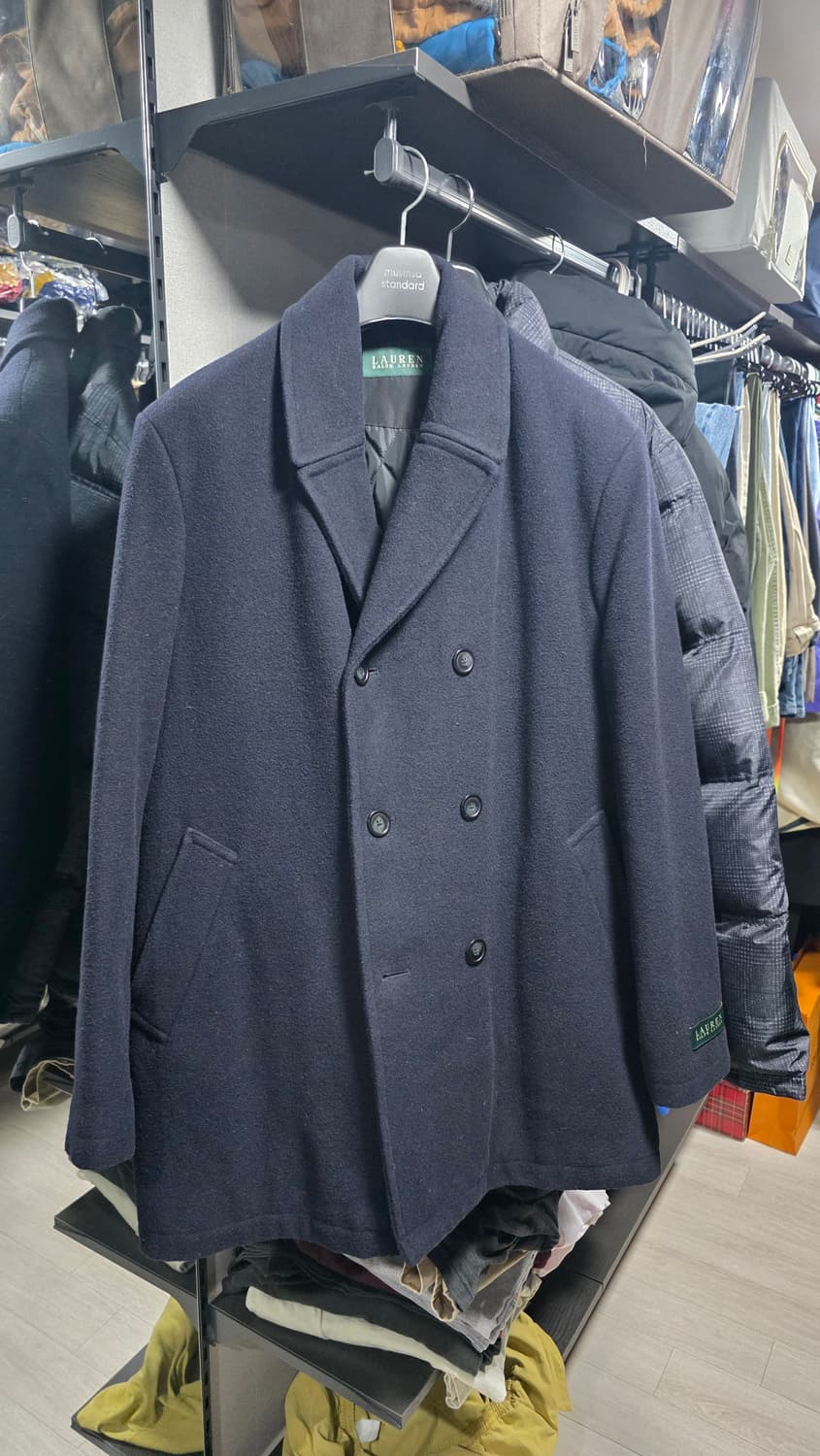 로렌 랄프 로렌 네이비 더블 코트(피코트) / 울50% 상품이미지1
