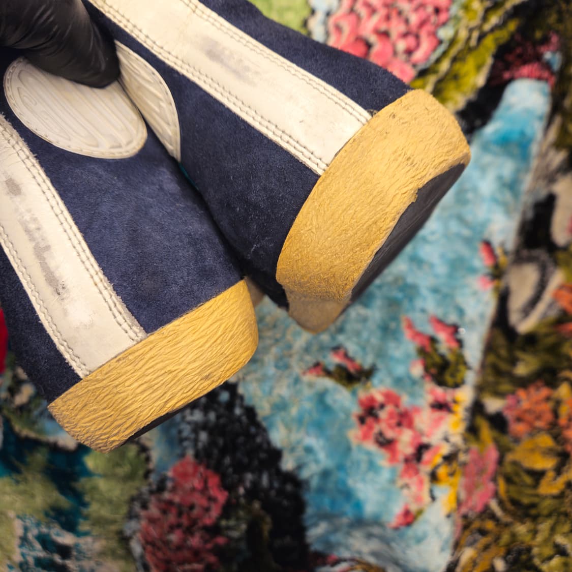 골든구스 GGDB 네이비 스웨이드 하이탑 스니커즈 38 상품이미지4