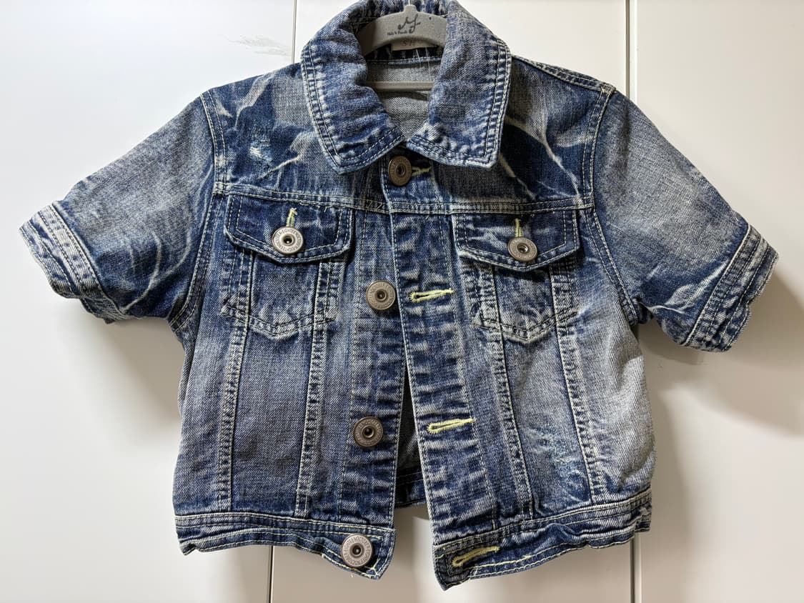 Y2k 크롭 청자켓 상품이미지1