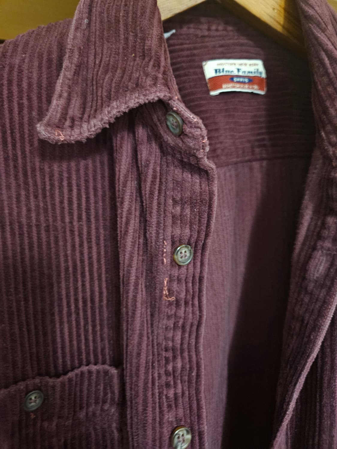 이탈리아 베네통 블루패밀리 코듀로이 셔츠 상품이미지5