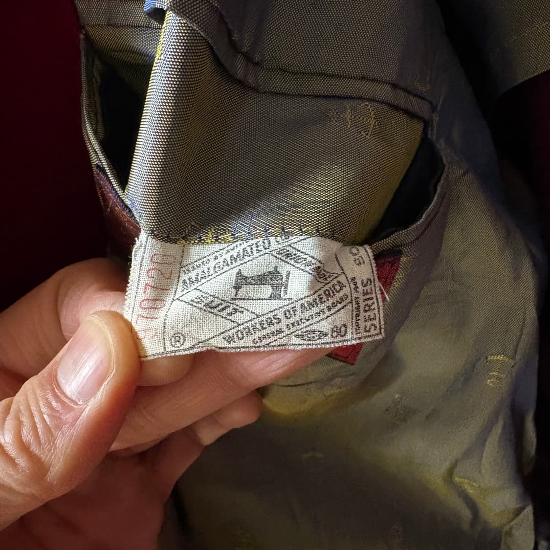 80s USA 테일러드 블레이저 울자켓 상품이미지7