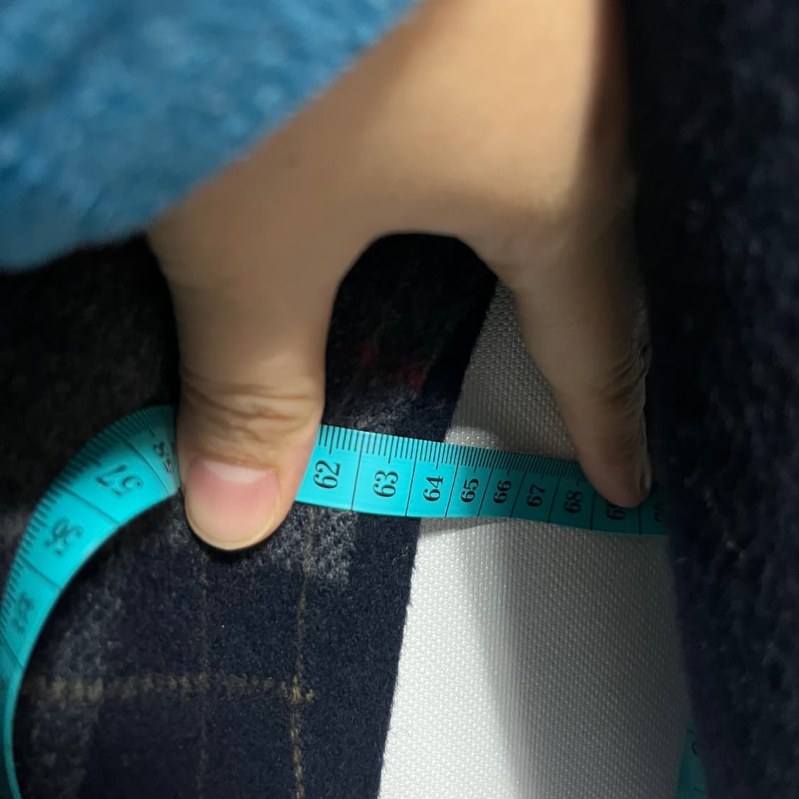 파크랜드 체크 울 블루종 자켓  상품이미지6