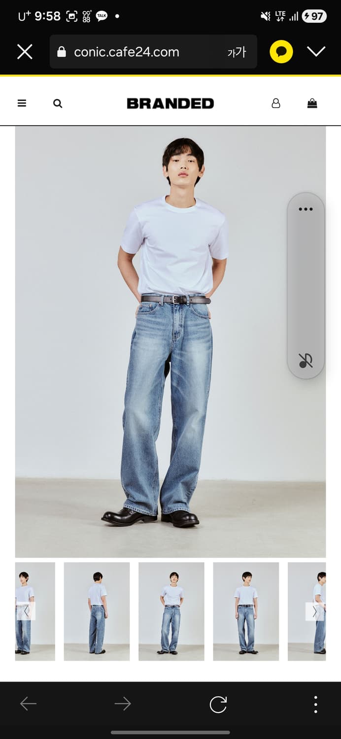 새상품]브랜디드 하시모토 블리자드진 엑스트라와이드 팔아요 34 사이즈 상품이미지1