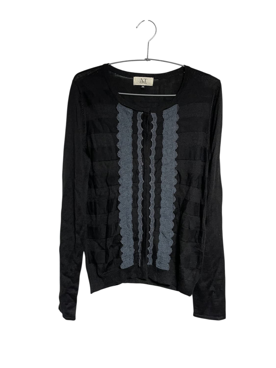 아츠로 타야마 JPN 프릴블랙가디건 로맨틱갸루로걀니혼진히피그런지리즈리사 상품이미지4