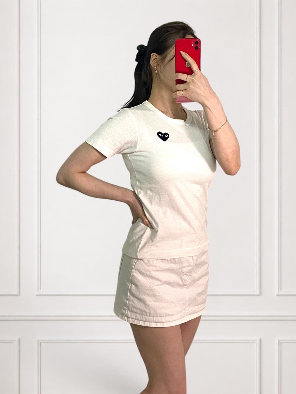 꼼데가르송 블랙와펜 라운드티 상품이미지2