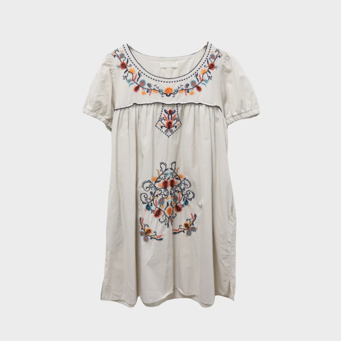 JEANASIS 모리룩 플라워 자수 원피스 66078 상품이미지1