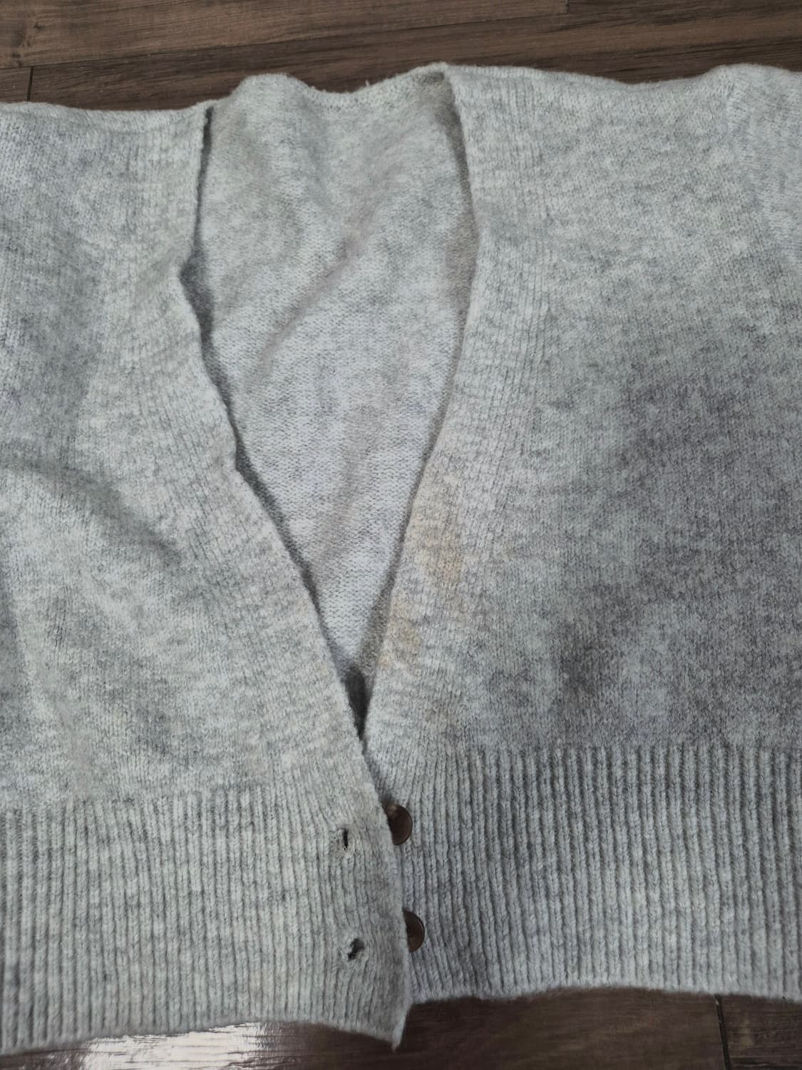 흰색 니트 가디건 상품이미지2