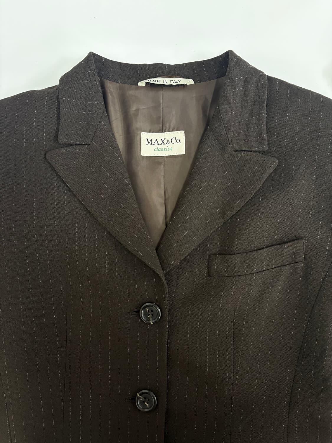 막스앤코 핀스트라이프 블레이저 made in Italy 상품이미지3