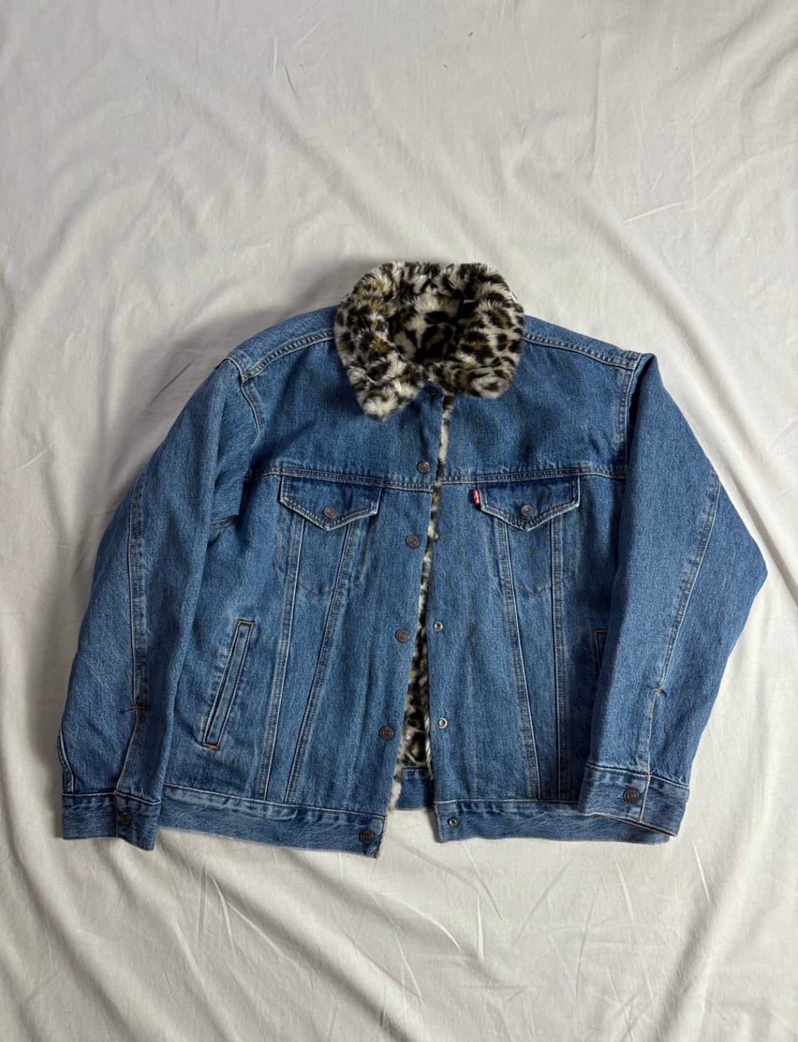 Levis 리바이스 리버시블 레오파드 청자켓 m 상품이미지1