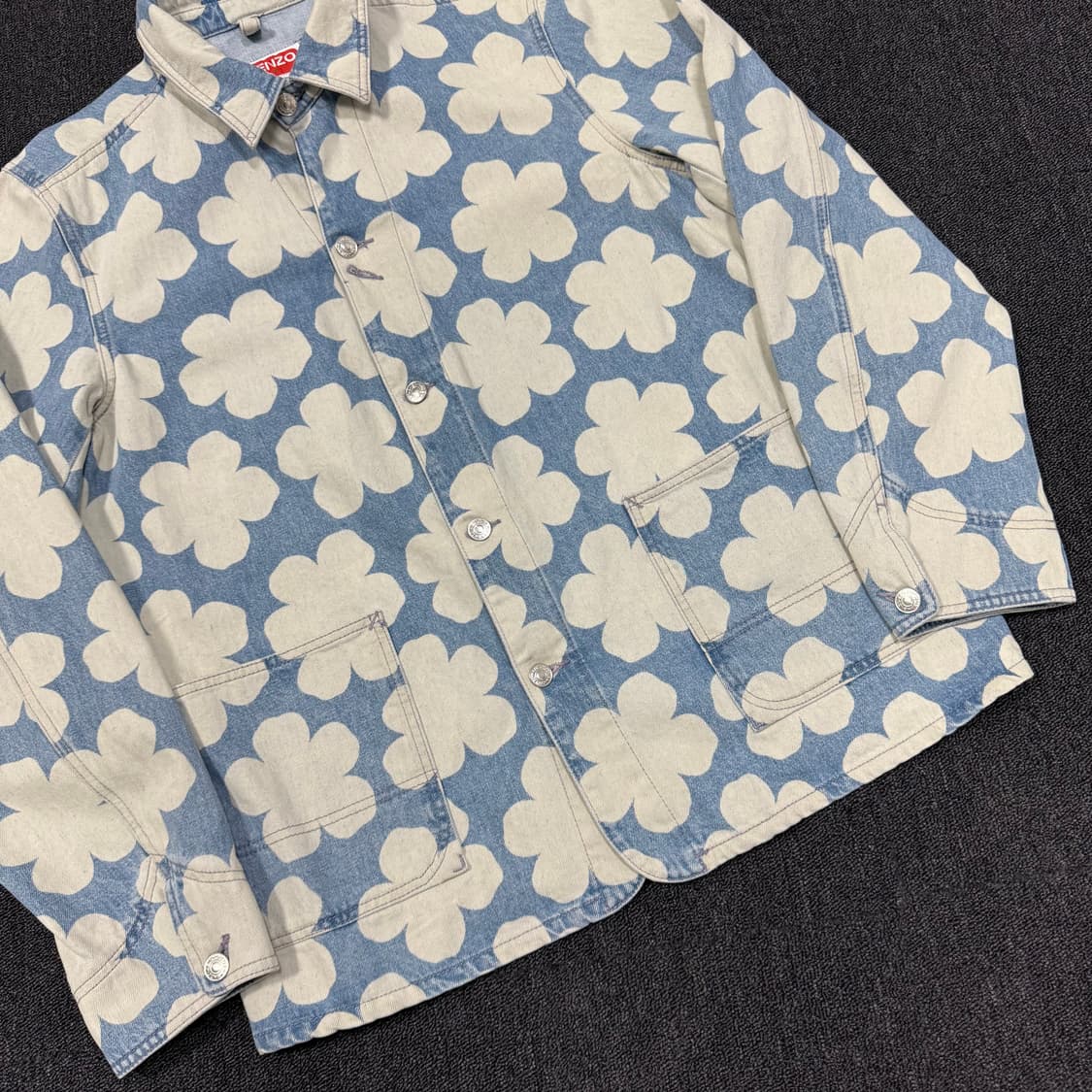 겐조 플라워 하나 닷 데님 셔츠 자켓  상품이미지3