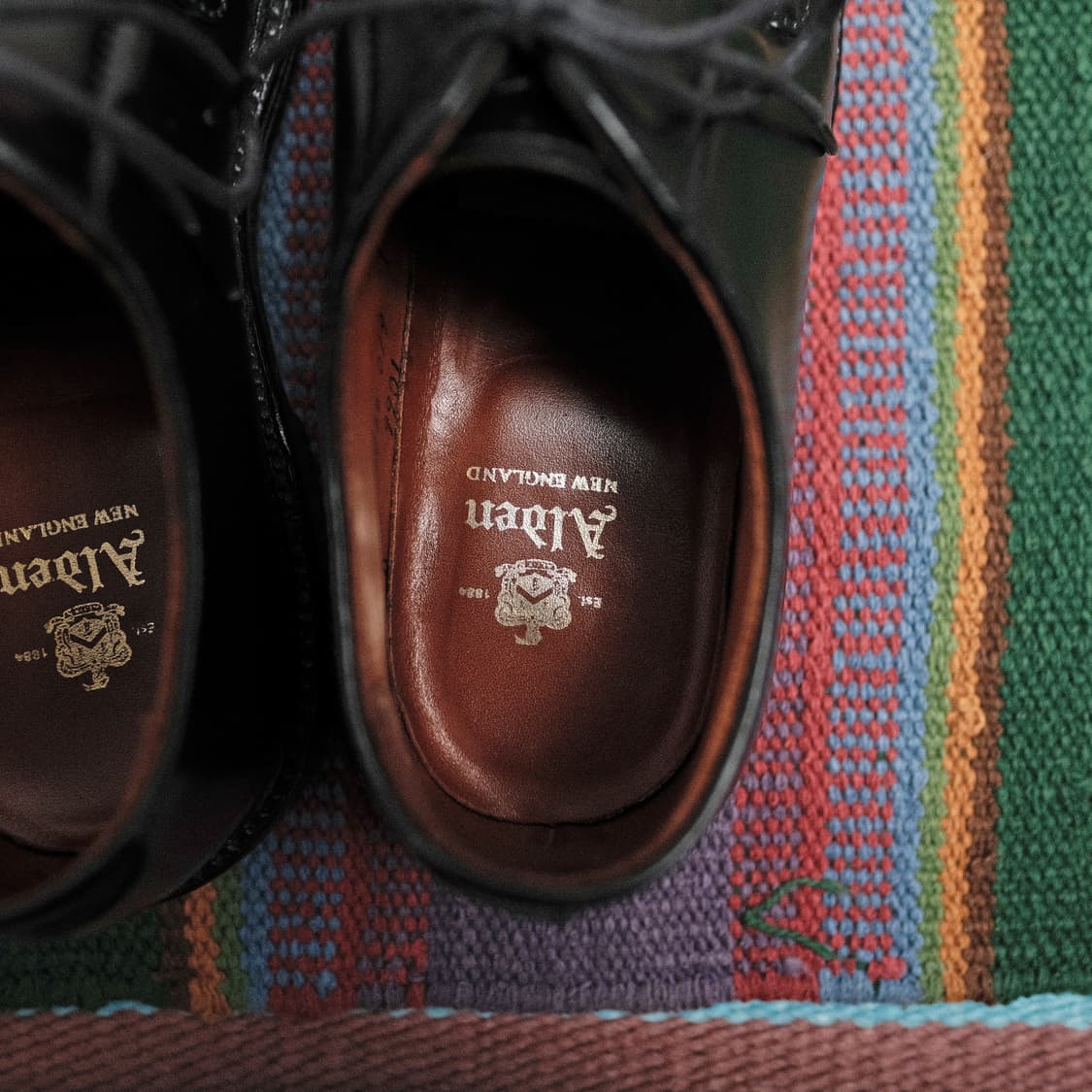 알든 9901 블랙 코토반 플레인 토 더비 5.5D/배리 라스트 상품이미지4