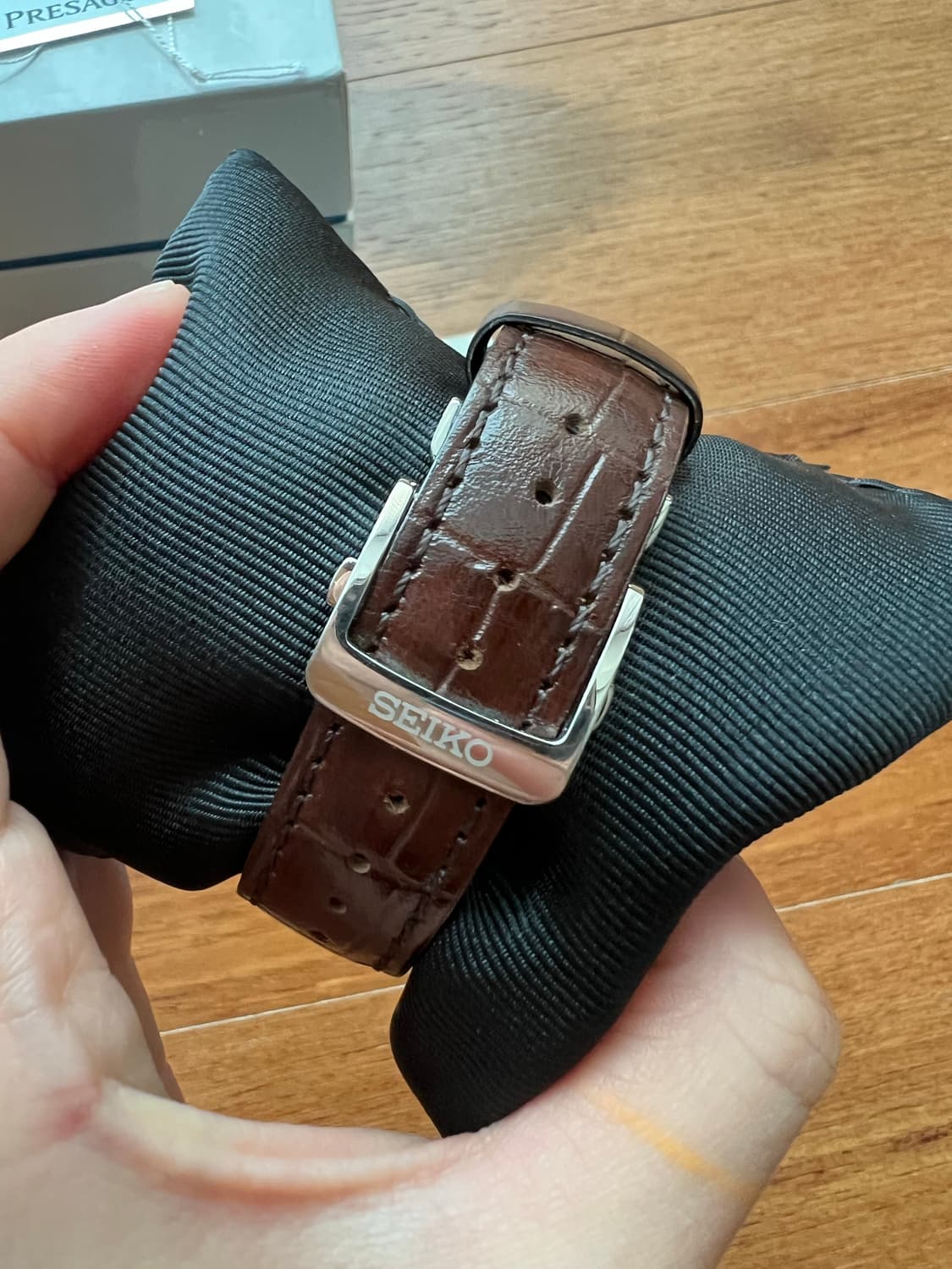 세이코 프레사지 오픈하트 오토매틱 38mm 아이보리판 ssa413j1 상품이미지6