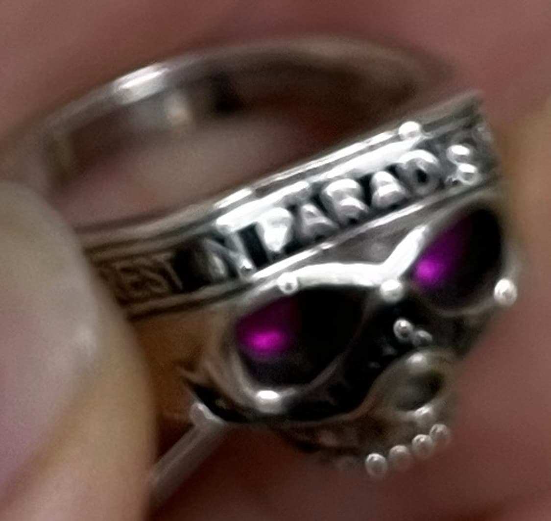 (Us 9.5) 솔로이스트 루비 스컬 링 상품이미지5