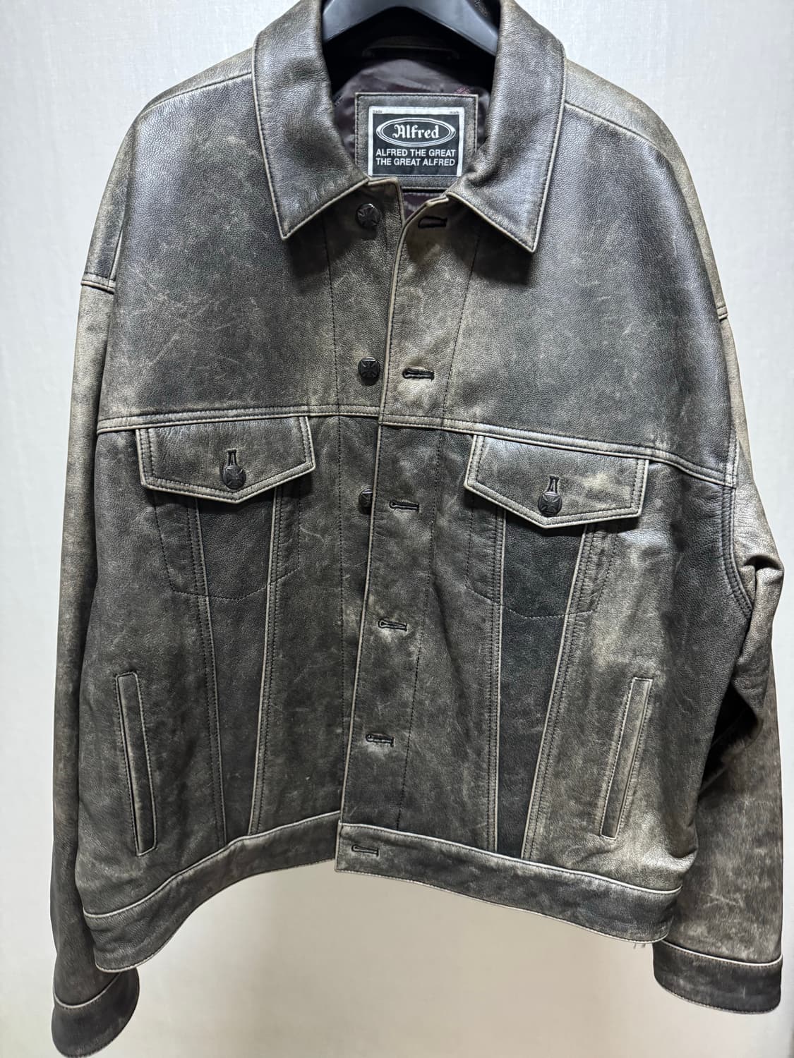 헤리티지플로스 가죽 트러커 자켓 상품이미지2