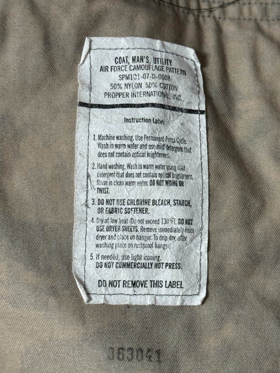 미공군 U.S. AIR FORCE 카모 군복 상의 105-110 상품이미지6