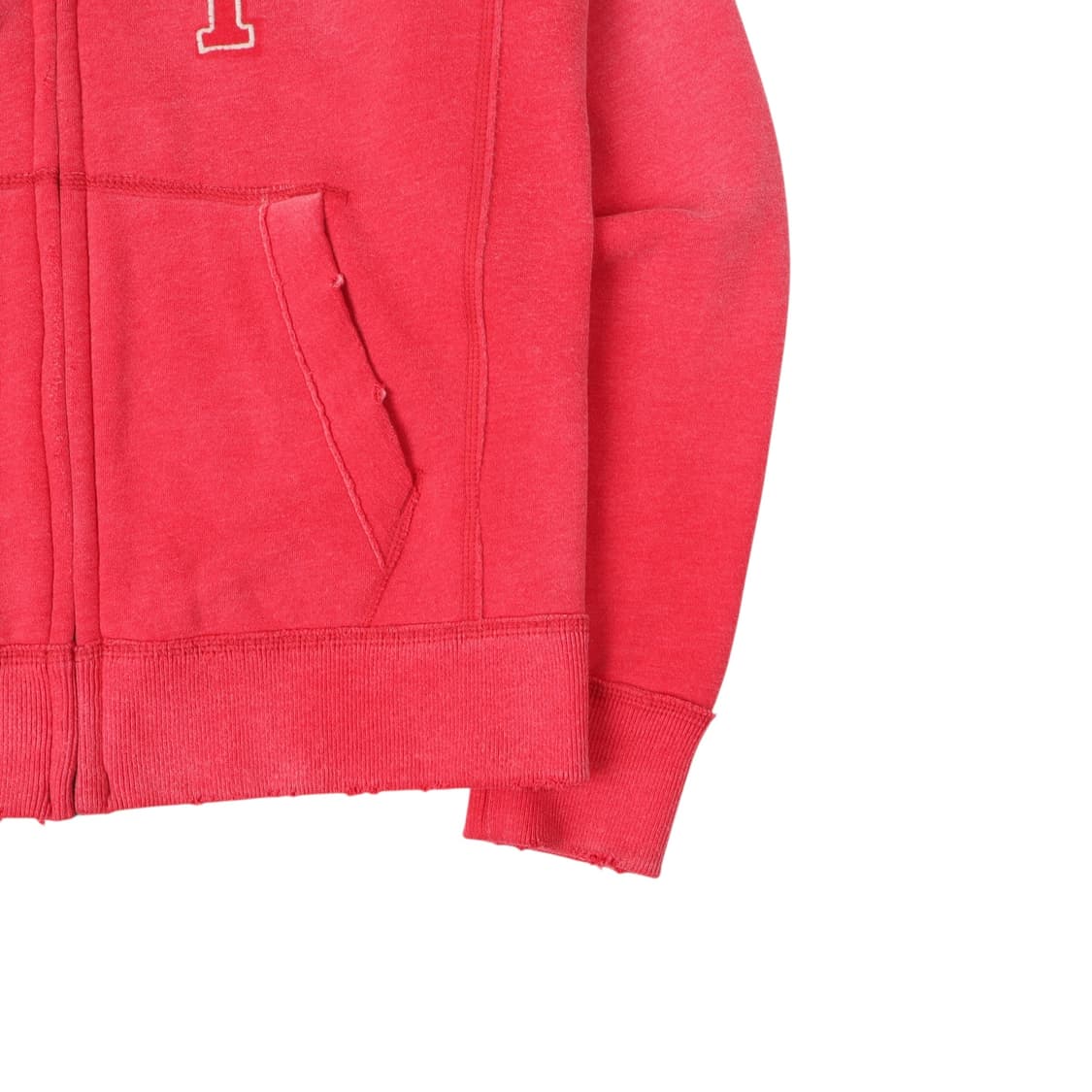 아베크롬비 피그먼트 핑크 아치 로고 후드집업 상품이미지4