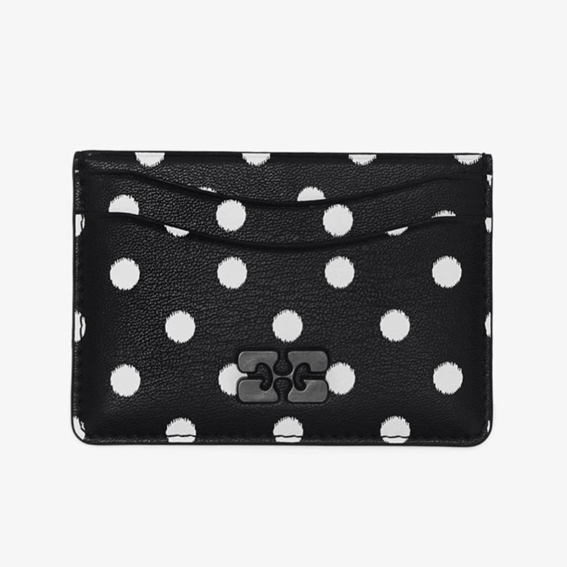 가니 GANNI 26ss 도트 카드 지갑/블랙 상품이미지1