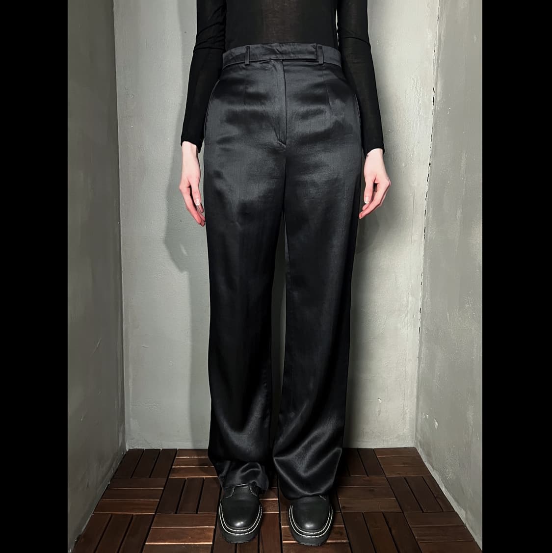 90s 겐조 실크 블렌딩 와이드 트라우저 상품이미지3