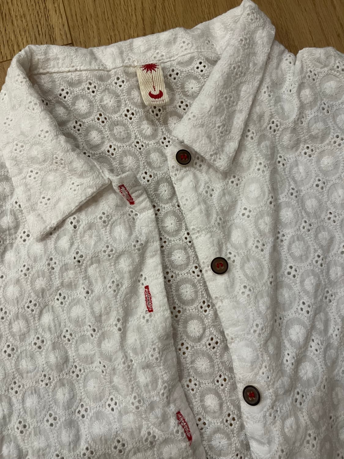 빈티지 여성 반팔 셔츠 상품이미지3