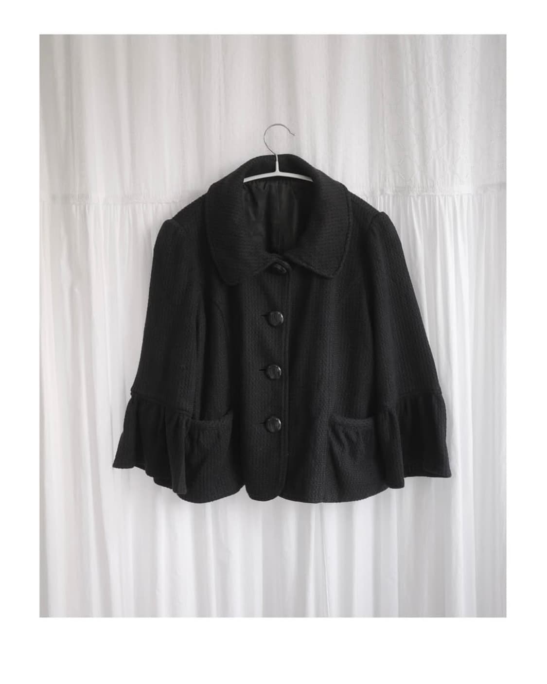 피코트 하프자켓 사와코 니혼진 모리 케이프 코트 갸루 일본 소금 빈티지 상품이미지2