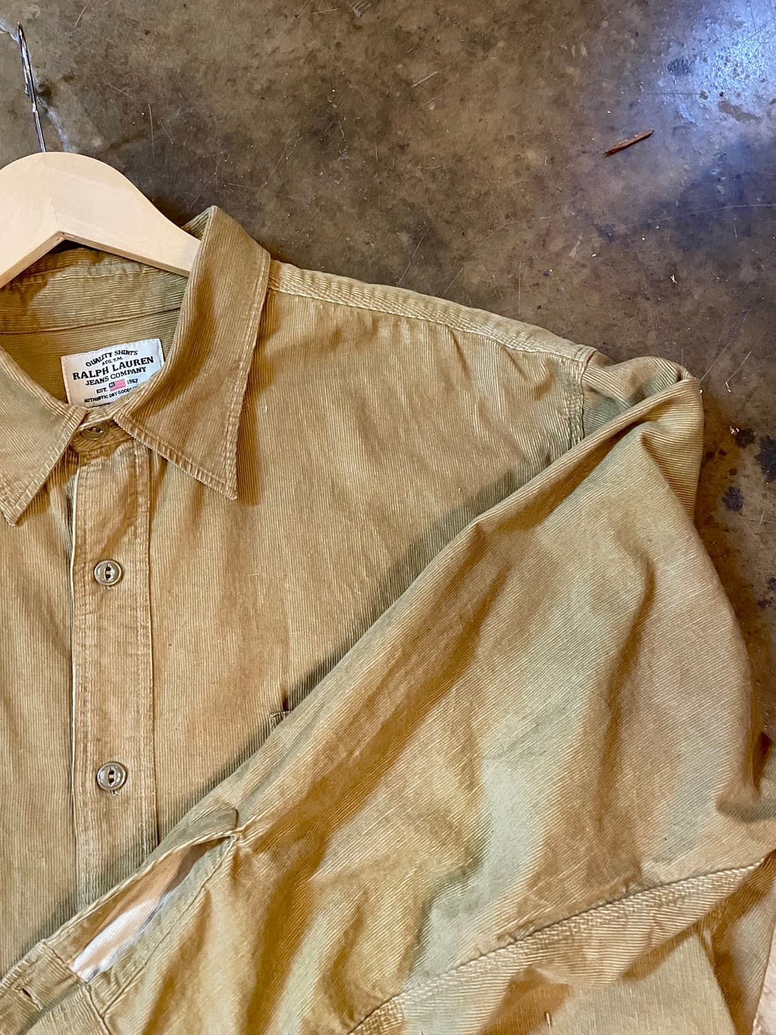 랄프로렌 코듀로이 포켓 셔츠 브라운 상품이미지3