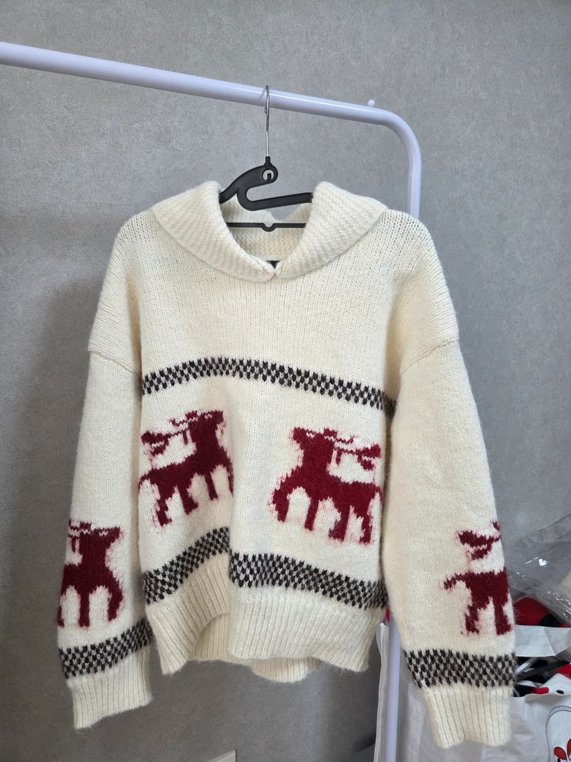 코위찬 아이보리 니트 상품이미지1