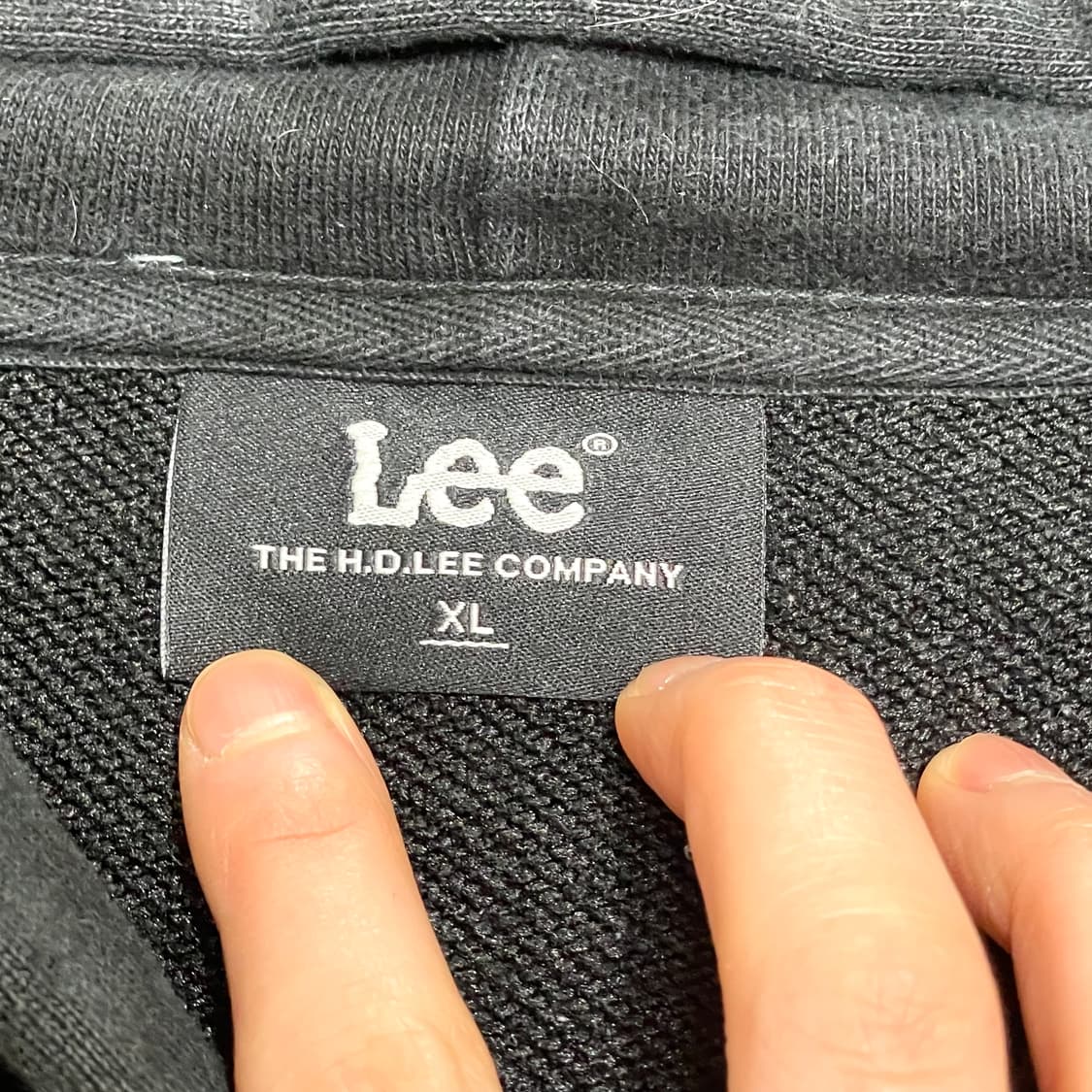 리 스펠로고 블랙 맨투맨 티셔츠 남성XL 상품이미지6