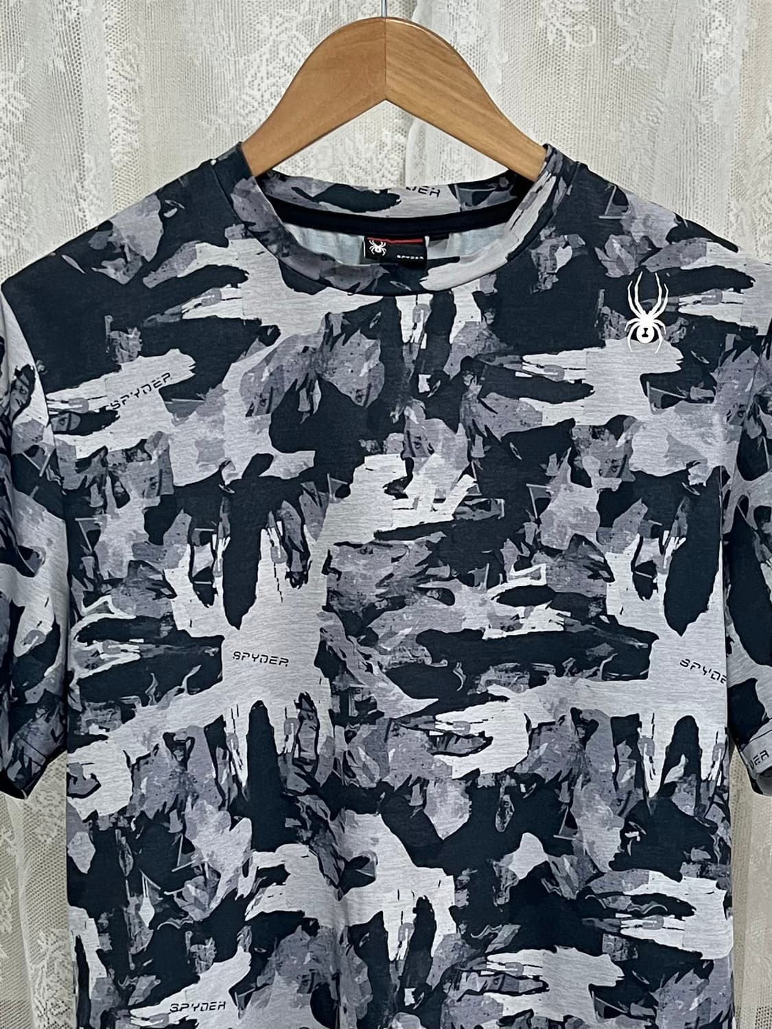L) 스파이더 그래픽 반팔 티셔츠 그레이 상품이미지3
