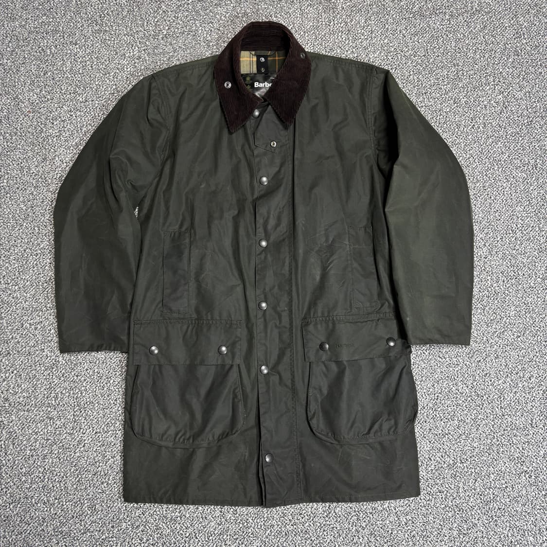 바버 보더 왁스 자켓 세이지 (38) 상품이미지1
