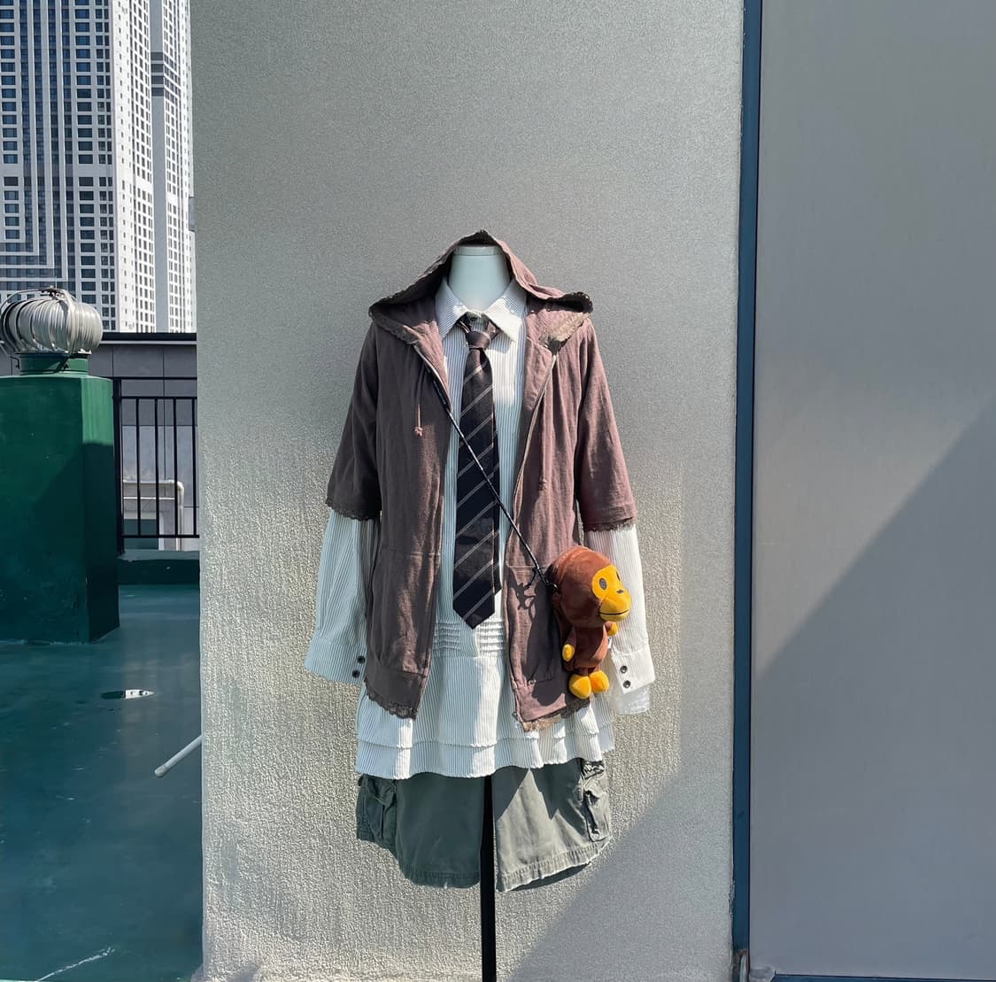 러힙 코디세트 #러힙 #니혼진 #교복 #반팔후드 상품이미지3